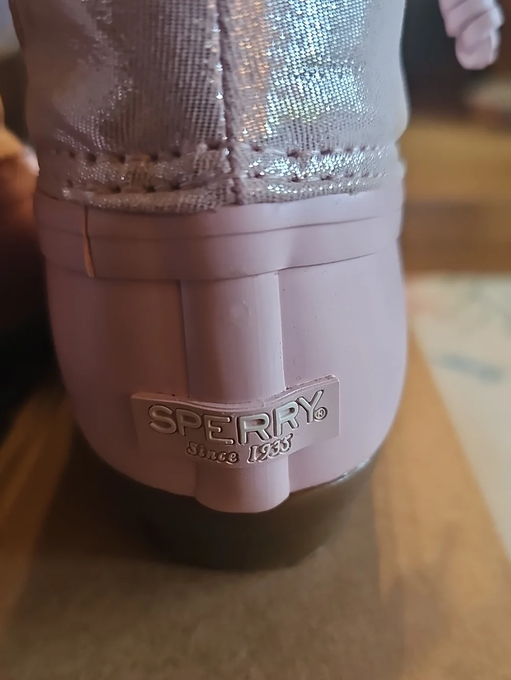SPERRY TOP-SLIDER SALTWATER BOOT BLUSH TODDLER GIRL SIZE 8 NWB